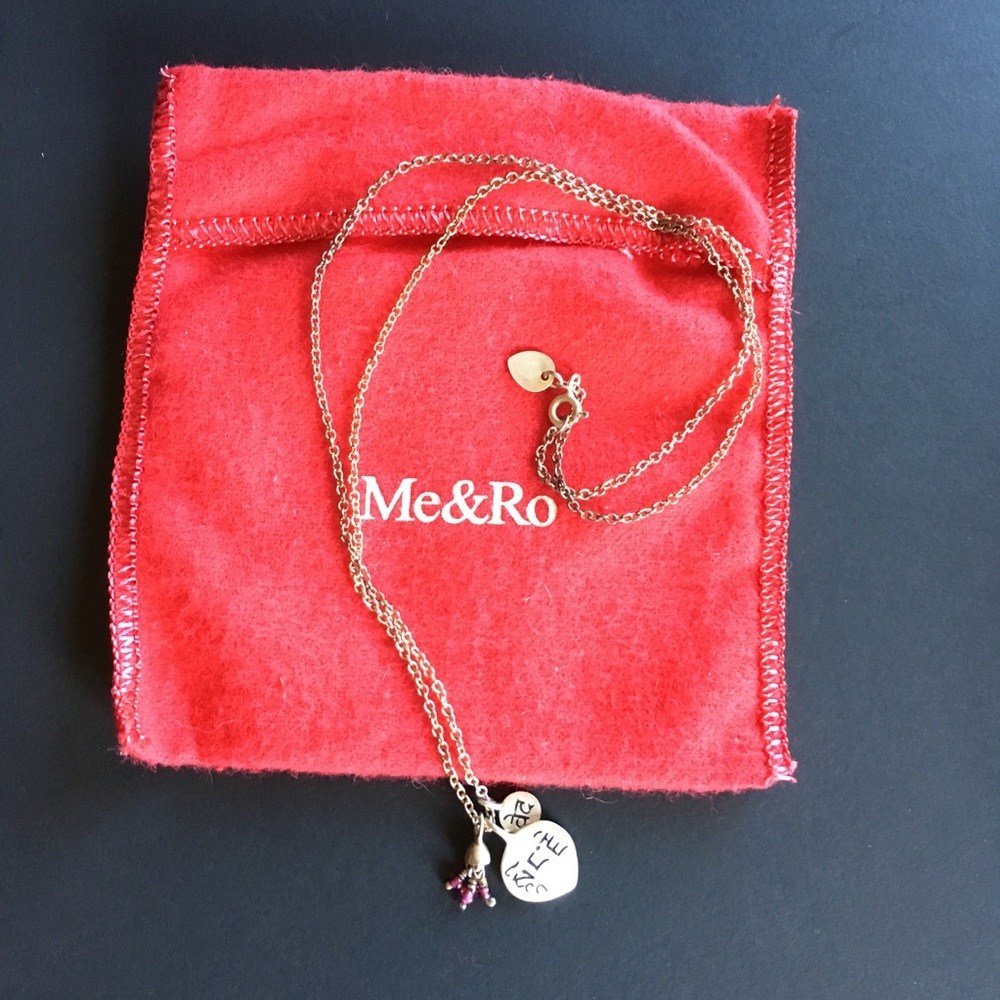 Me & Ro silver charm necklace